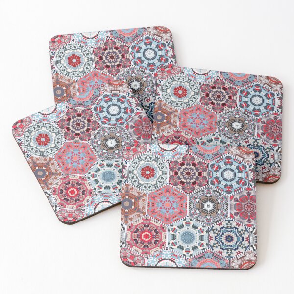 Item preview, Hexagonal Oriental and ethnic motifs in patterns. designed and sold by IrinaGuArt.