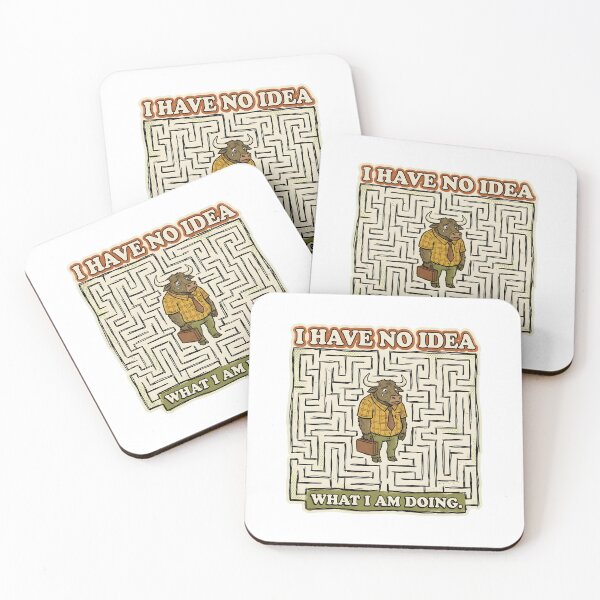 Item preview, I Have No Idea What I Am Doing - Funny Minotaur Imposter Syndrome designed and sold by Mythic Ink Studio.