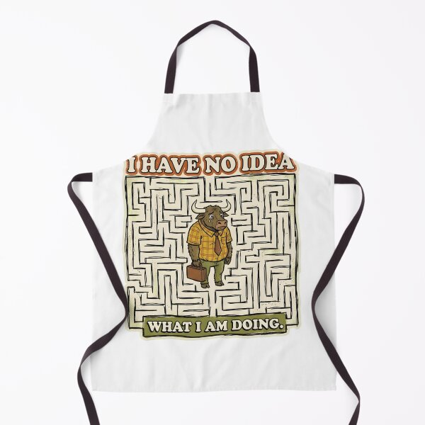 Item preview, I Have No Idea What I Am Doing - Funny Minotaur Imposter Syndrome designed and sold by Mythic Ink Studio.
