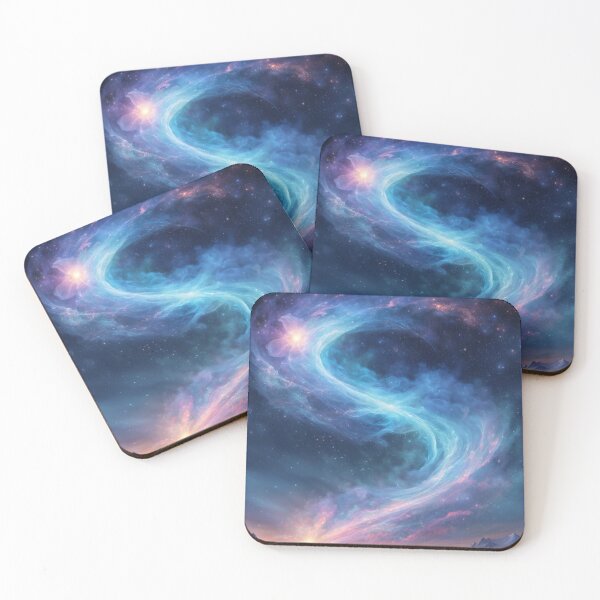 Item preview, Blue Pink Flowing Sky Swirl designed and sold by Harmonic_Layers.