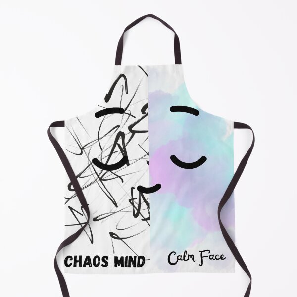 Item preview, Calm Face Chaos Mind - Aesthetic Overthinking Anxiety Design designed and sold by khaoulaassila.