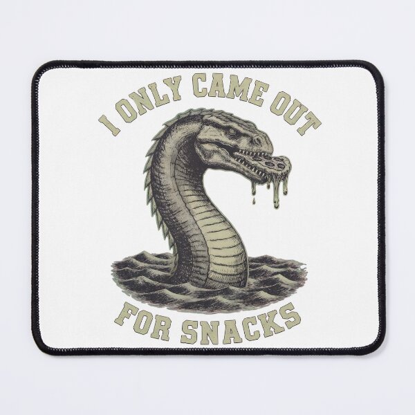 Item preview, Funny Loch Ness Monster Pizza Vintage Engraving Cryptid Art Tee designed and sold by Mythic Ink Studio.