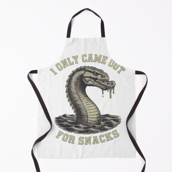 Item preview, Funny Loch Ness Monster Pizza Vintage Engraving Cryptid Art Tee designed and sold by Mythic Ink Studio.