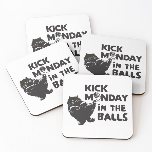 Item preview, Kick Monday in the balls designed and sold by cartoonfighter.