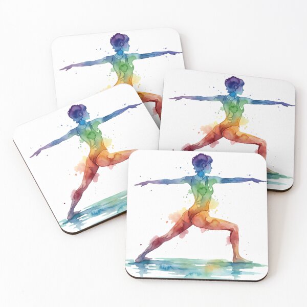 Item preview, Minimalist Yoga Warrior Pose Virabhadrasana Art designed and sold by Tayogart.