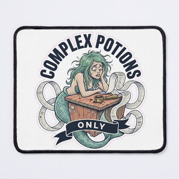 Item preview, Complex Potions Only Funny Barista Siren 70s Burnout Comic Shirt designed and sold by Mythic Ink Studio.