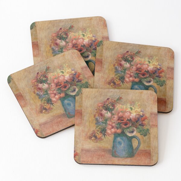 Item preview, Vase of Flowers Vase De Fleurs by Pierre-Auguste Renoir: Impressionist Floral Poster designed and sold by artofuniverse.