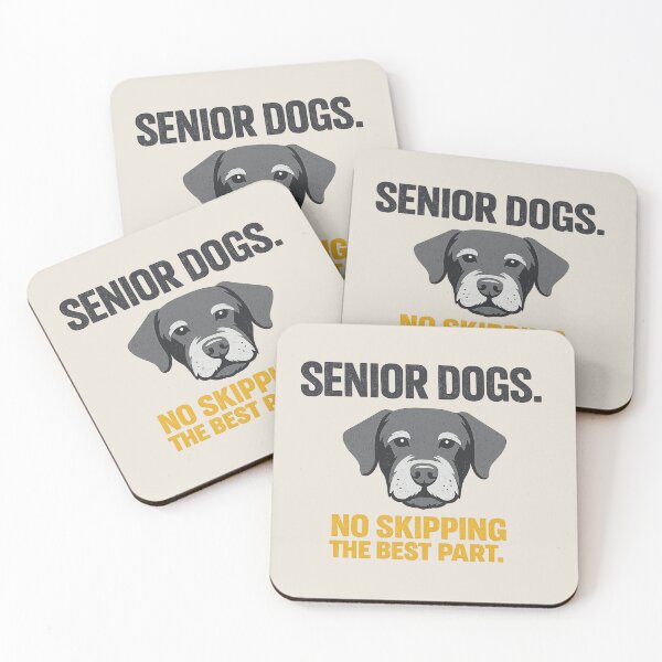 Item preview, Senior Dogs No Skipping the Best Part Rescue Dog Shirt designed and sold by POD DYNASTY | Original Print On Demand T-Shirt Graphics.