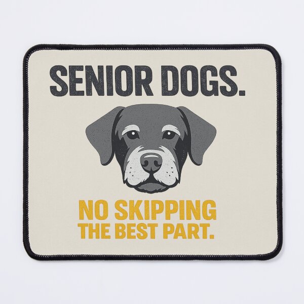 Item preview, Senior Dogs No Skipping the Best Part Rescue Dog Shirt designed and sold by POD DYNASTY.