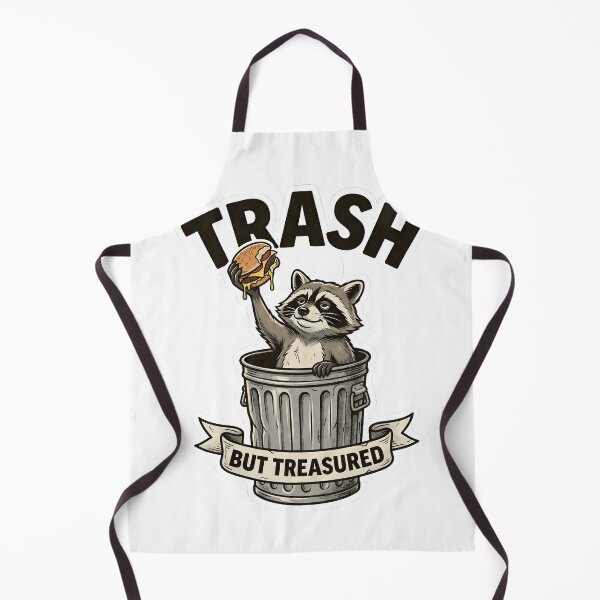 Item preview, Trash But Treasured Funny Raccoon Trash Panda Goblin Mode Comic Art Tee designed and sold by Mythic Ink Studio.