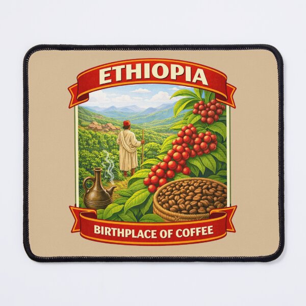 Item preview, Ethiopia - Birthplace of Coffee designed and sold by Myra365Art.