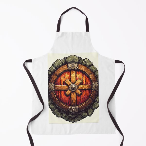 Item preview, Classic Wooden Shield Pixel Art Item designed and sold by Piotrek0001.