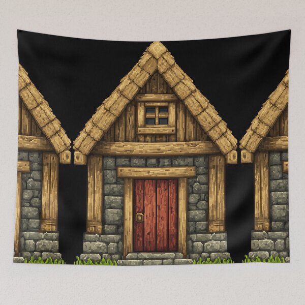Item preview, Classic Wooden RPG House Pixel Art designed and sold by Piotrek0001.