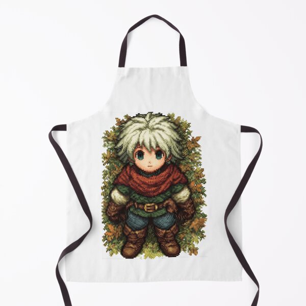 Item preview, White Haired Fantasy Hero Pixel Art designed and sold by Piotrek0001.