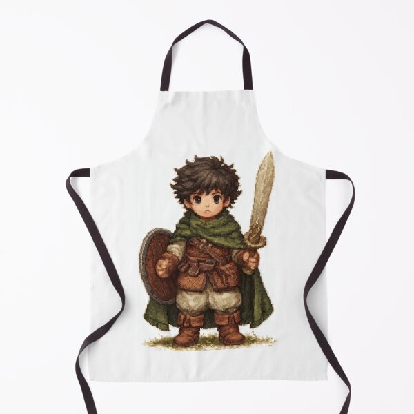 Item preview, Young Hero with Sword Pixel Art designed and sold by Piotrek0001.