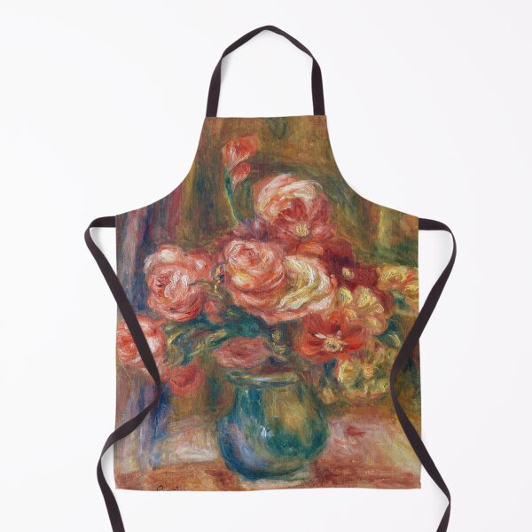 Item preview, Vase of Roses by Pierre-Auguste Renoir: Impressionist Floral Fine Art Print designed and sold by artofuniverse.