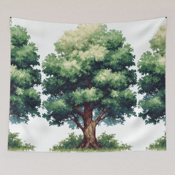 Item preview, Lush Green RPG Tree Pixel Art designed and sold by Piotrek0001.