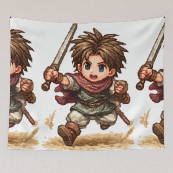 Item preview, Running Fantasy Adventurer Pixel Art designed and sold by Piotrek0001.