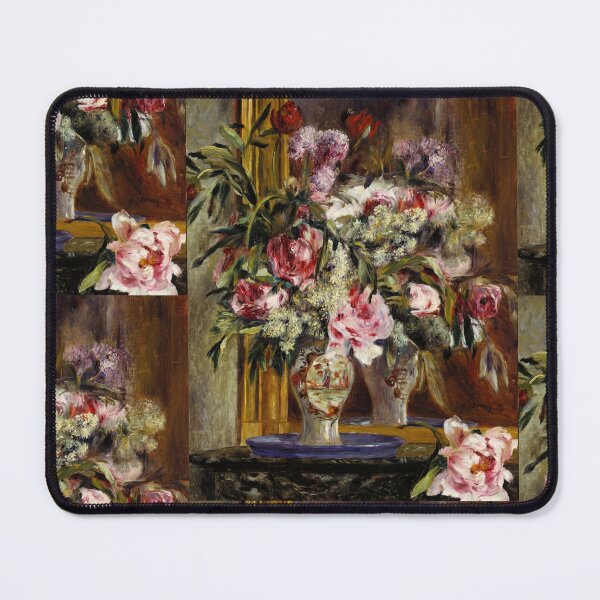 Item preview, Vase of Flowers by Pierre-Auguste Renoir: Romantic Impressionist Floral Poster designed and sold by artofuniverse.
