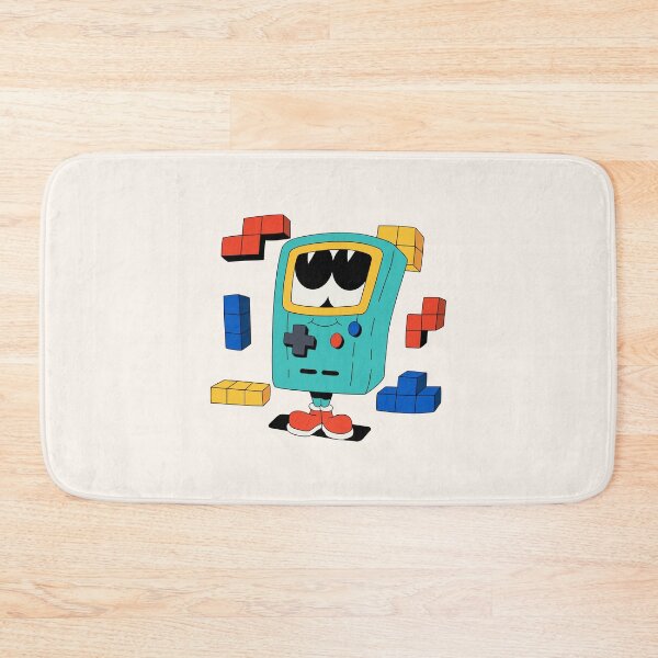 Item preview, Cute Retro Handheld Game Console Character with Tetris Blocks Cartoon Illustration designed and sold by QuietBloom80.