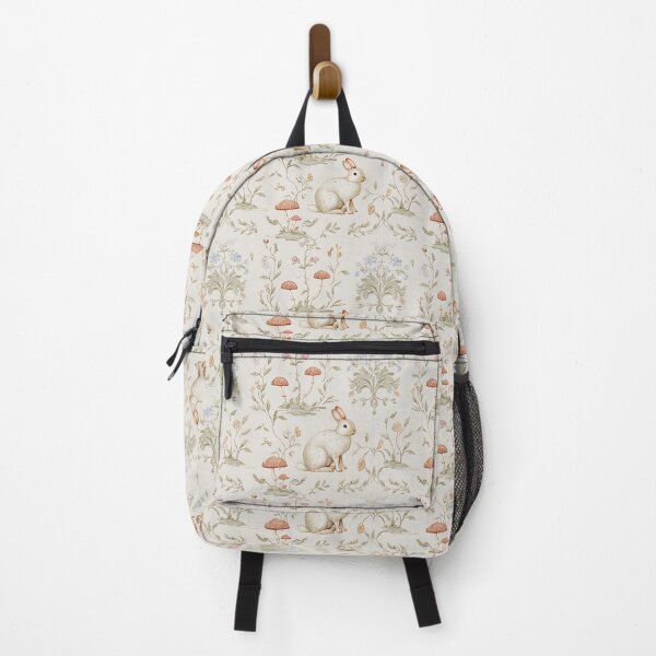 Item preview, bunny rabit Soft Pastel Vintage Floral Whimsical Pattern designed and sold by OliaCreate.