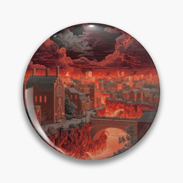 Item preview, Hell City Lava Chasm –  Dreamscapes Inferno designed and sold by TechDreamscapes.