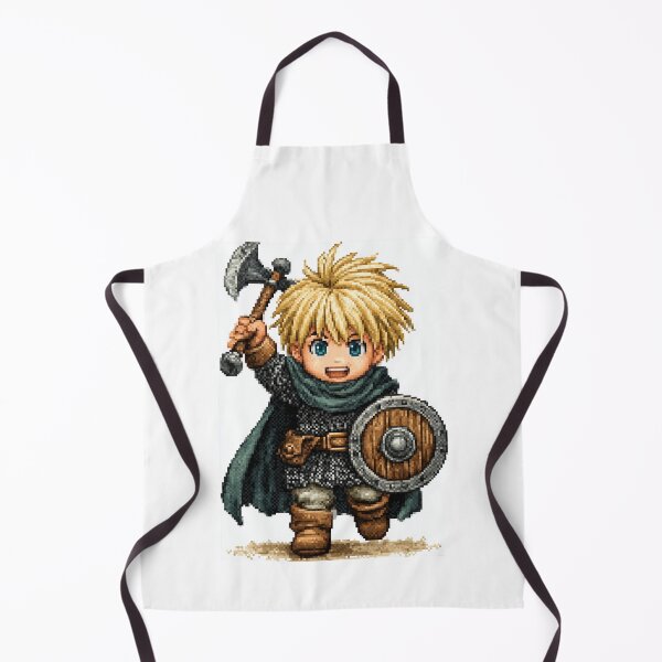 Item preview, Blonde Hero with Axe Pixel Art designed and sold by Piotrek0001.