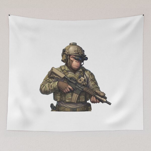 Item preview, Tactical Monkey designed and sold by RAWLIFEGRAPHIC.
