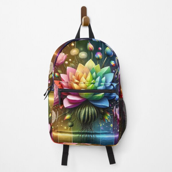 Item preview, Autism Awareness Radiant Rainbow Floral Art designed and sold by AI-Only Creations.