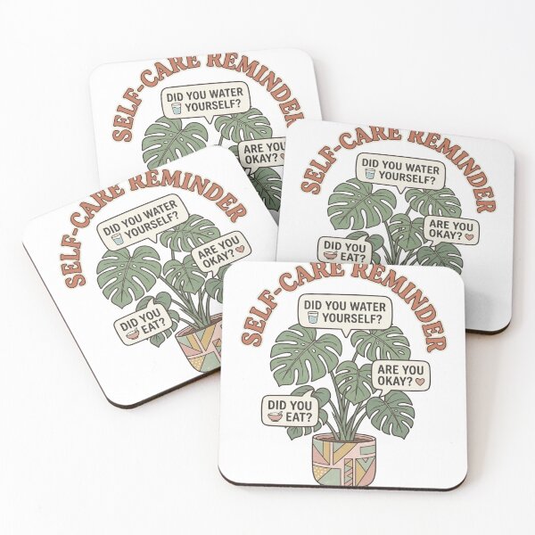 Item preview, Self Care Reminder Monstera Plant designed and sold by JVDesignsShop.