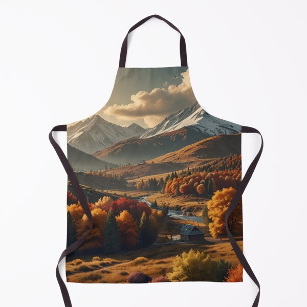 Item preview, An autumn valley beneath snow-capped peaks designed and sold by Izabela Włodarczyk.