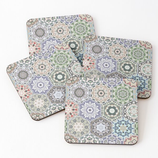 Item preview, Hexagonal Oriental and ethnic motifs in patterns. designed and sold by IrinaGuArt.