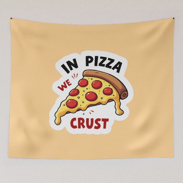 Item preview, In Pizza We Crust - Funny Pepperoni Pizza Sticker Design designed and sold by PriyaMagic.
