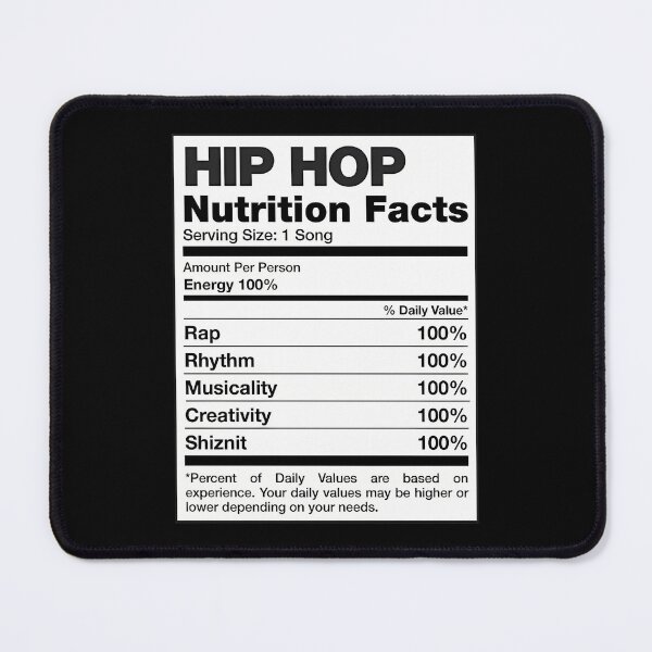 Item preview, Hip Hop Nutrition Facts designed and sold by Reg Lyons.