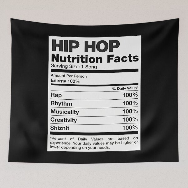 Item preview, Hip Hop Nutrition Facts designed and sold by Reg  Lyons.
