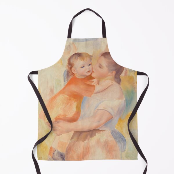 Item preview, Washerwoman and Child by Pierre-Auguste Renoir: Tender Impressionist Mother and Child designed and sold by artofuniverse.