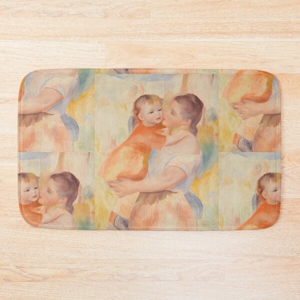 Item preview, Washerwoman and Child by Pierre-Auguste Renoir: Tender Impressionist Mother and Child designed and sold by artofuniverse.