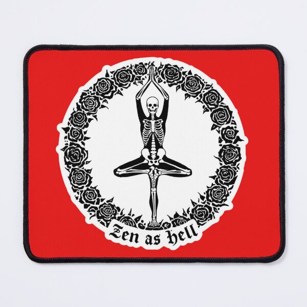 Item preview, Dark Zen - Goth Yoga Tree Pose Skeleton designed and sold by The Prompted Soul.