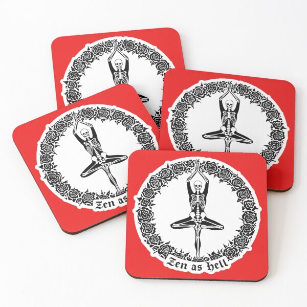 Item preview, Dark Zen - Goth Yoga Tree Pose Skeleton designed and sold by The Prompted Soul.