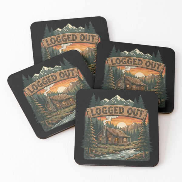 Item preview, Logged Out Log Cabin Rustic Log Cabin Camping Hiking Nature Lover Lake House designed and sold by Milasneeze.