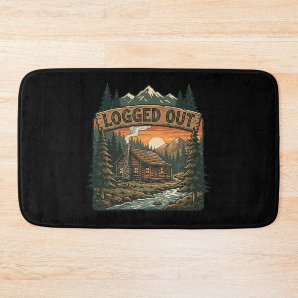 Item preview, Logged Out Log Cabin Rustic Log Cabin Camping Hiking Nature Lover Lake House designed and sold by Milasneeze.