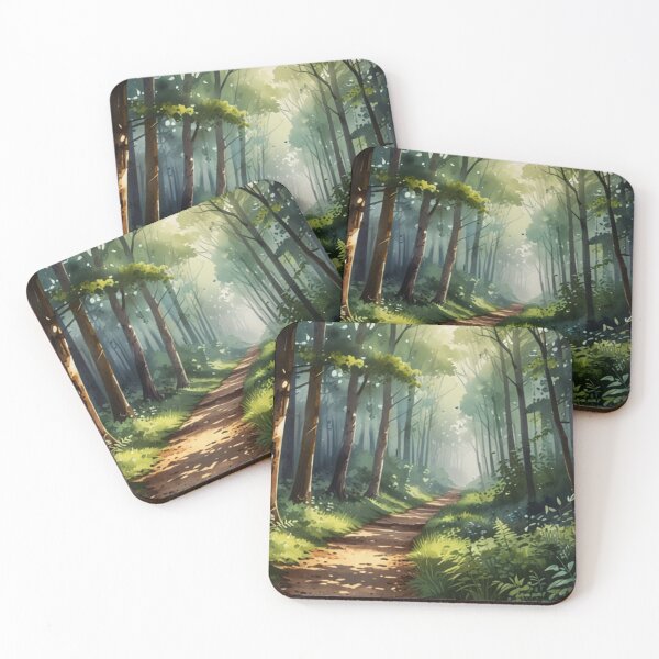 Item preview, Forest path in the morning light designed and sold by Izabela Włodarczyk.