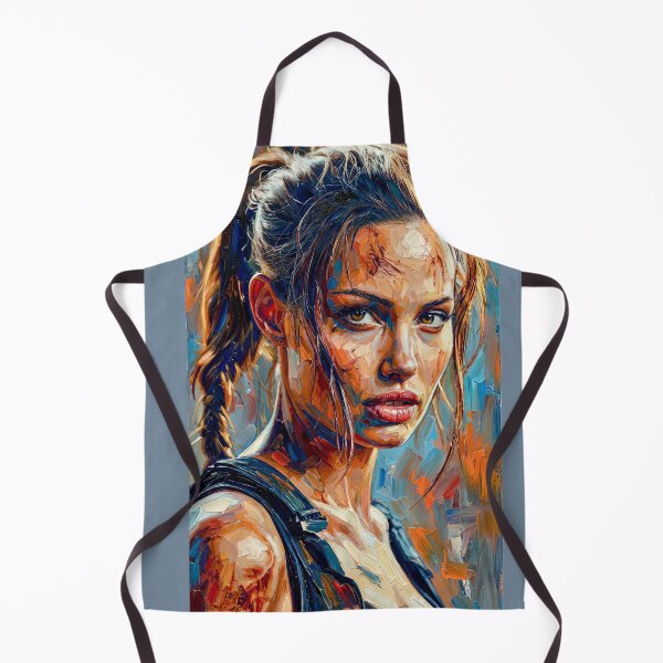 Item preview, Portrait Painting of Angelina Jolie in Tomb Raider designed and sold by davidelder.