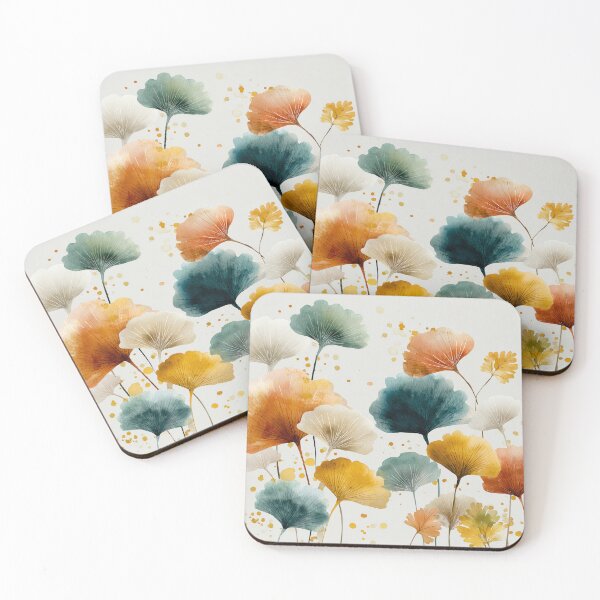 Item preview, Ginkgo Garden – Colorful Botanical Leaf Watercolor Pattern designed and sold by solynneart.