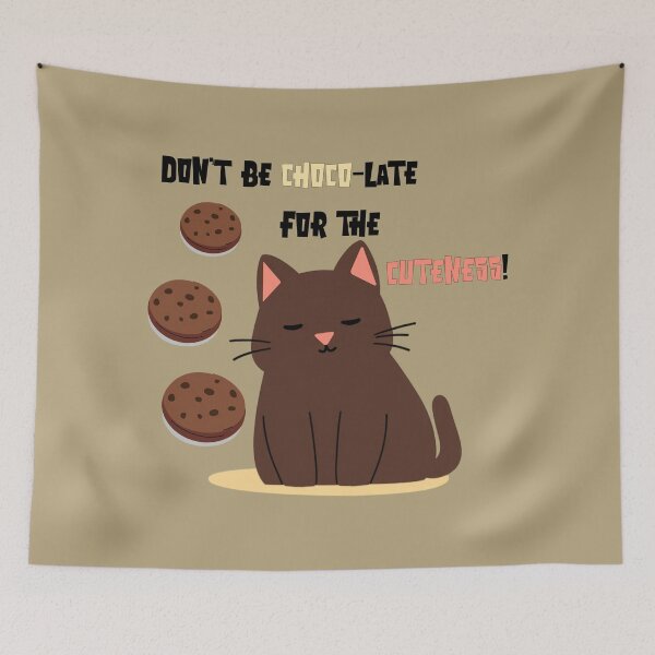 Item preview, Cute Brown Chocolate chip cookies & Cat Design designed and sold by GlistenStudio.