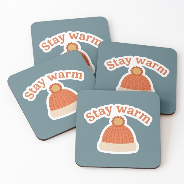 Item preview, Stay Warm Cozy Knitted Beanie - Winter Vibes Minimal Illustration designed and sold by Iras-Art-Corner.