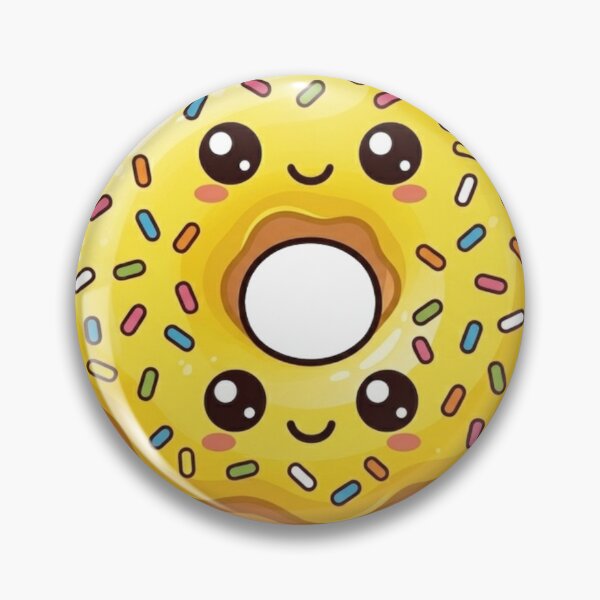 Item preview, Lemon Glazed Donut Kawaii designed and sold by redsharkuk.