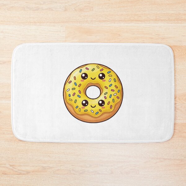 Item preview, Lemon Glazed Donut Kawaii designed and sold by redsharkuk.