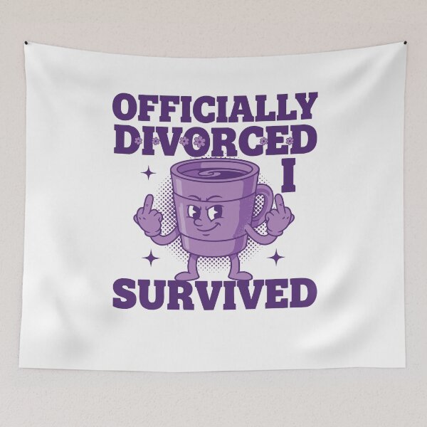 Item preview, Divorce Officially Divorced I Survived Finally designed and sold by LuminOrb.