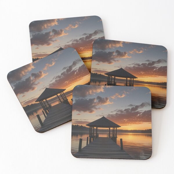 Item preview, A bridge over a calm lake designed and sold by Izabela Włodarczyk.